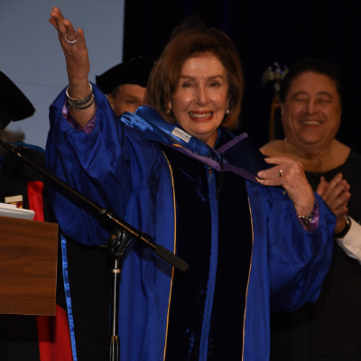 Nancy Pelosi at 2026 Commecement Ceremony