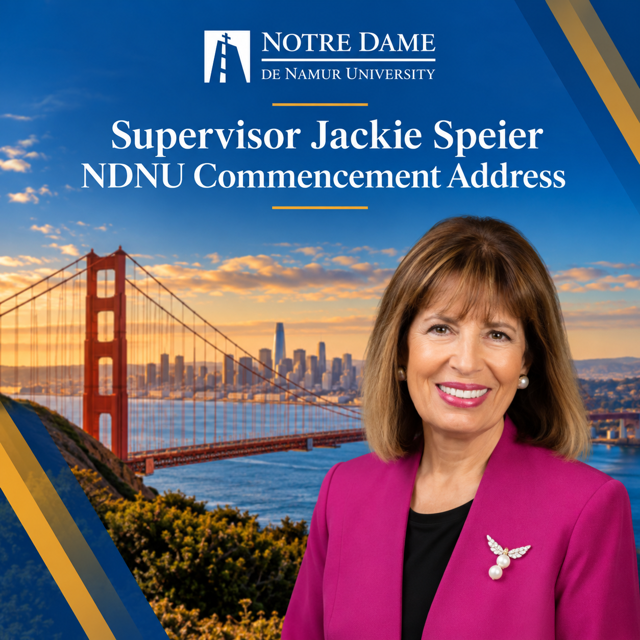  Supervisor Jackie Speier NDNU 2025 Commencement Address